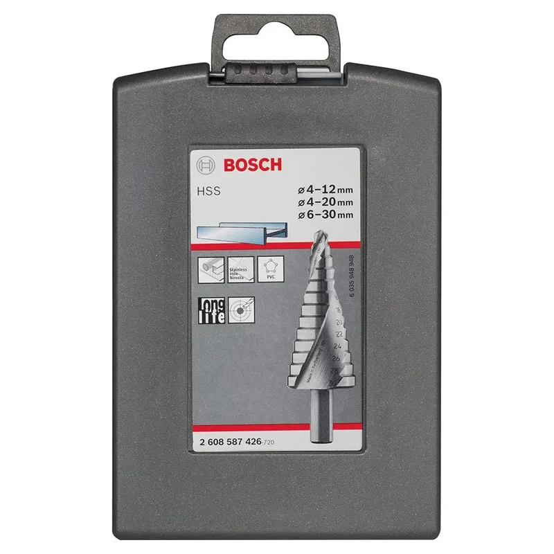 Bosch Accesorios Jeu De Forets étagés Hss 4-12/4-20/6-30 Mm 3 Unités de Bosch Professional – image du produit 2 sur 2