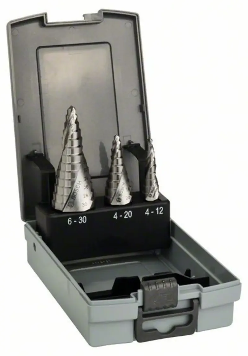 Bosch Accesorios Jeu De Forets étagés Hss 4-12/4-20/6-30 Mm 3 Unités de Bosch Professional – image du produit 1 sur 2