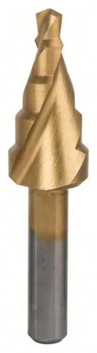Bosch Accessories 2608587429 2608587429 HSS Stufenbohrer Gesamtlänge 50 mm TiN 3-Flächenschaft 1 St. von Bosch Professional – Produktbild 1 von 2