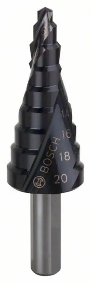 Bosch Accessories 2608588066 2608588066 HSS Stufenbohrer Gesamtlänge 70.5 mm TiAIN 3-Flächenschaft 1 St. de Bosch Professional – image du produit 1 sur 2