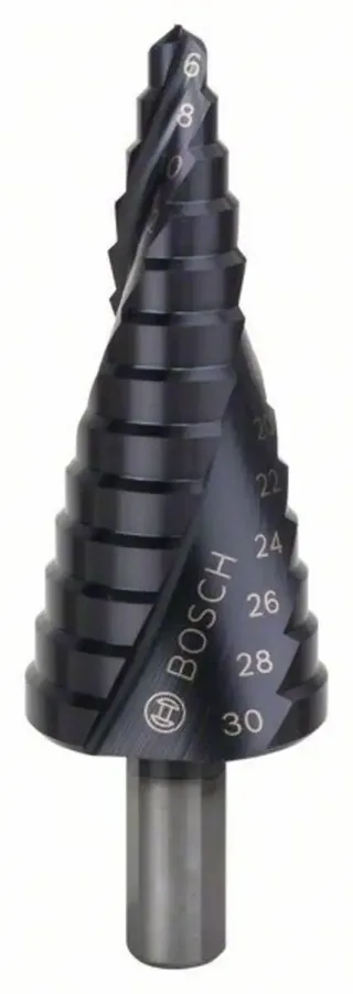 Bosch Accessories 2608588067 2608588067 HSS Stufenbohrer Gesamtlänge 93.5 mm TiAIN 3-Flächenschaft 1 St. de Bosch Professional – image du produit 1 sur 2
