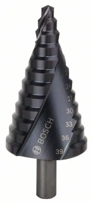 Bosch Accessories 2608588068 2608588068 HSS Stufenbohrer Gesamtlänge 93.5 mm TiAIN 3-Flächenschaft 1 St. de Bosch Professional – image du produit 1 sur 2