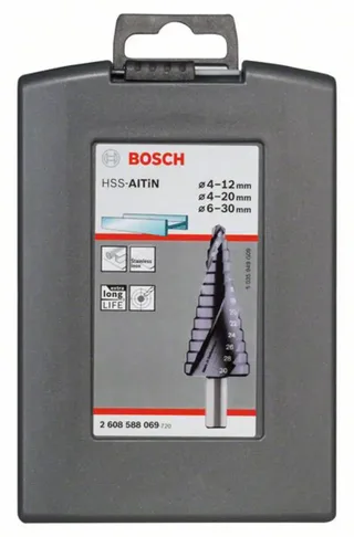 Bosch Accessories 2608588069 HSS Stufenbohrer-Set 3teilig TiAIN 3-Flächenschaft 1 Set by Bosch Professional – product image 2 of 2