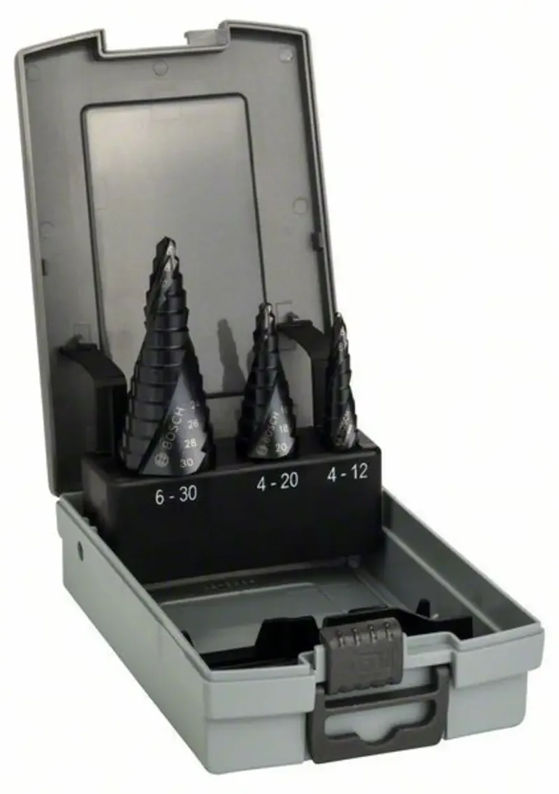 Bosch Accessories 2608588069 HSS Stufenbohrer-Set 3teilig TiAIN 3-Flächenschaft 1 Set by Bosch Professional – product image 1 of 2