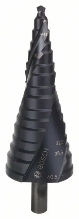 Bosch Accessories 2608588071 2608588071 HSS Stufenbohrer Gesamtlänge 125.5 mm TiAIN 3-Flächenschaft 1 St. by Bosch Professional – product image 1 of 2