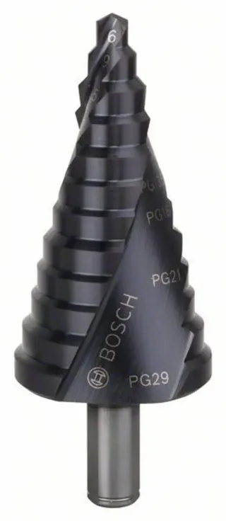 Bosch Accessories 2608588072 2608588072 HSS Stufenbohrer Gesamtlänge 93 mm TiAIN 3-Flächenschaft 1 St. von Bosch Professional – Produktbild 1 von 2
