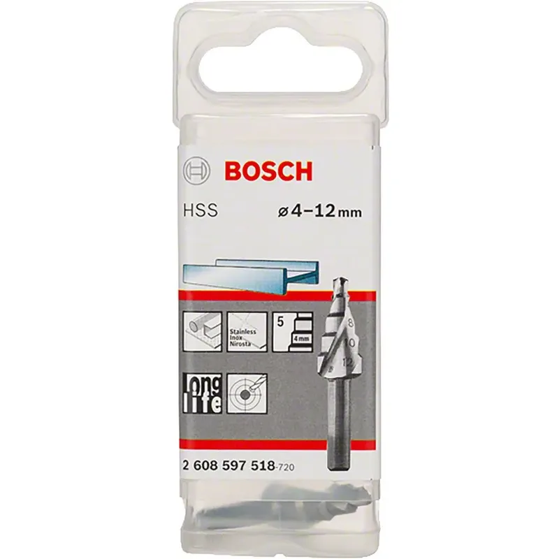 Bosch Accessories 2608597518 2608597518 HSS Stufenbohrer Gesamtlänge 50 mm 3-Flächenschaft 1 St. von Bosch Professional – Produktbild 2 von 2
