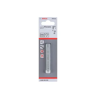 Bosch Accessories 2608599050 Glas- und Fliesenbohrer 8 mm Gesamtlänge 66 mm Zylinderschaft 1 St. von Bosch Professional – Produktbild 2 von 2