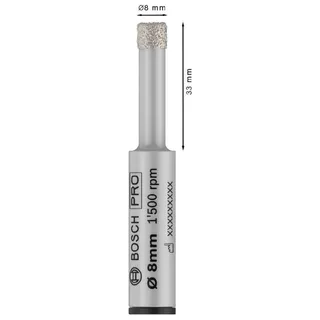 Bosch Accessories 2608599055 2608599055 Scie-cloche 8 mm diamanté 1 pc(s) de Bosch Professional – image du produit 4 sur 6