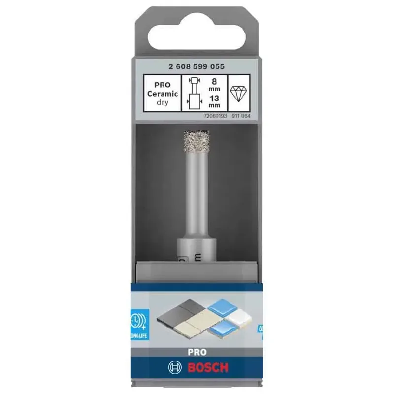 Bosch Accessories 2608599055 2608599055 Scie-cloche 8 mm diamanté 1 pc(s) de Bosch Professional – image du produit 2 sur 6
