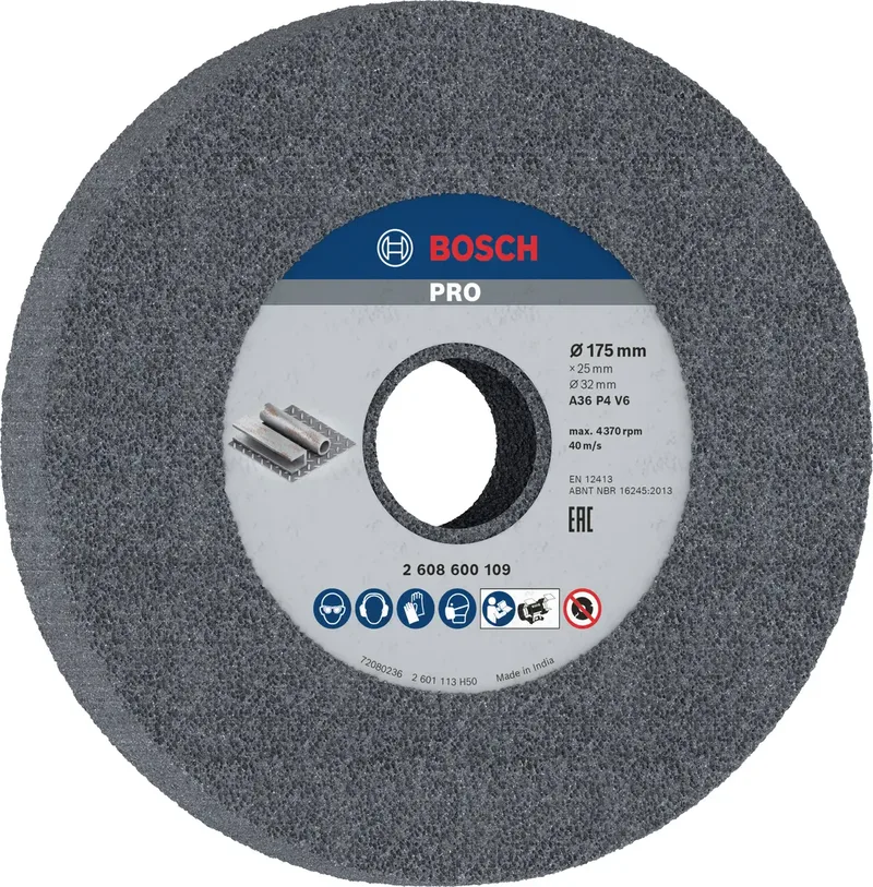 Bosch Accessories 2608600109 Schleifscheibe Durchmesser 175 mm Körnung (num)=36 1 St. by Bosch Professional – product image