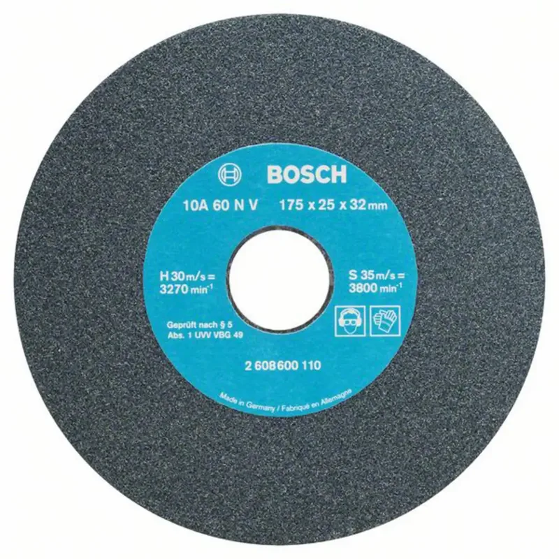 Bosch Accessories 2608600110 Schleifscheibe Durchmesser 175 mm Körnung (num)=60 1 St. de Bosch Professional – image du produit