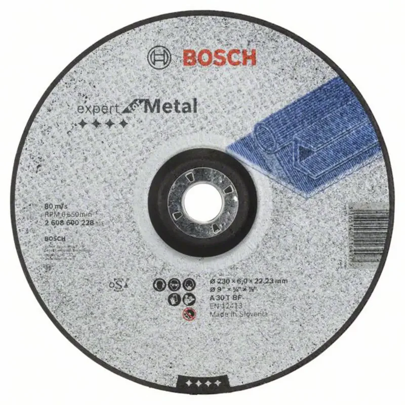 Bosch Accessories 2608600228 2608600228 Schruppscheibe gekröpft 230 mm 1 St. Stahl by Bosch Professional – product image 1 of 4