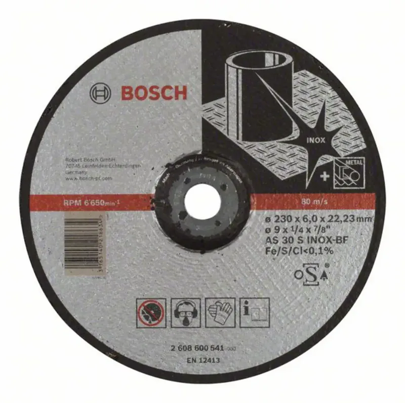 Bosch Accessories 2608600541 2608600541 Schruppscheibe gekröpft 230 mm 1 St. Stahl by Bosch Professional – product image