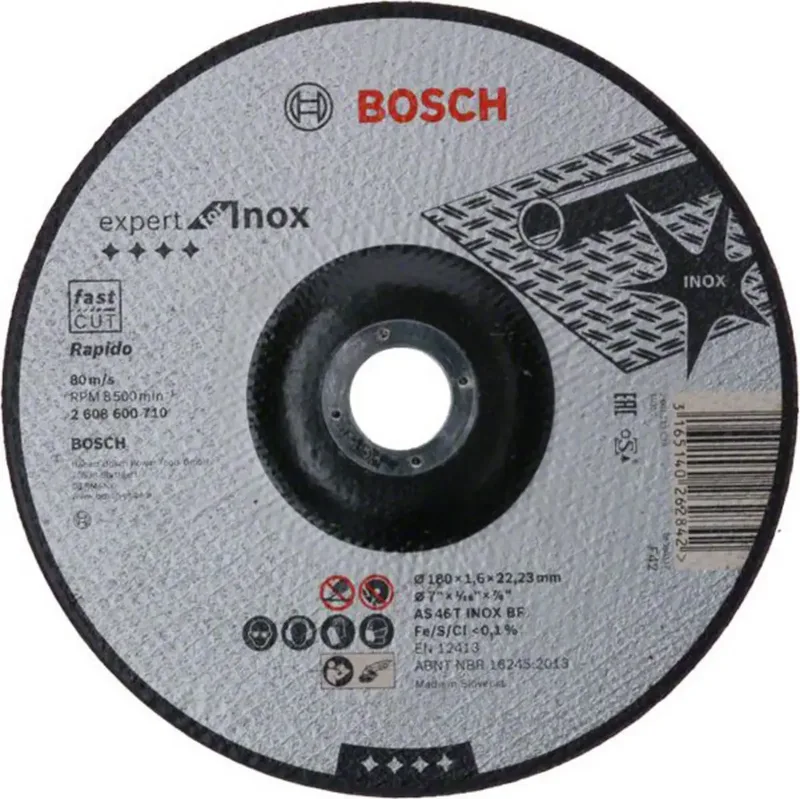 Bosch Accesorios Disque à Tronçonner Pour Métal Expert Inox 180x1.6 Mm de Bosch Professional – image du produit 1 sur 4