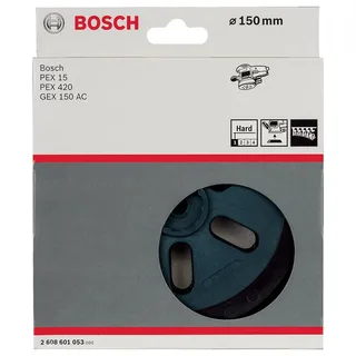 Bosch Accessories 2608601053 Schleifteller hart, 150 mm, für GEX 150 AC Professional, PEX 15 AE Durchmesser 150 mm Passend für (Details) Exzenterschleifer GEX de Bosch Professional – image du produit 2 sur 2