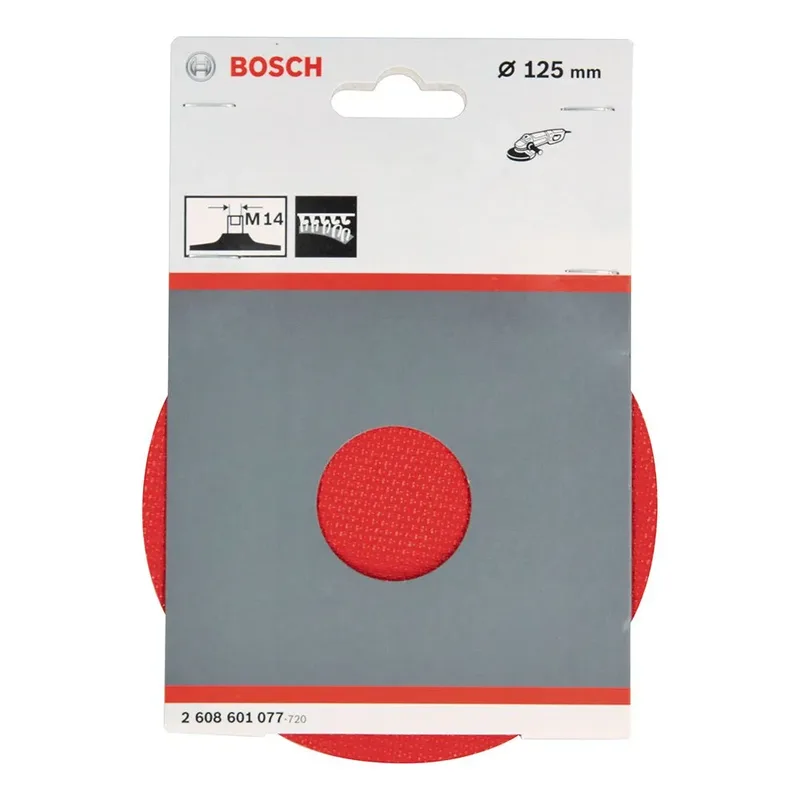 Bosch Accessories 2608601077 Stützteller mit Klettverschluss zum Befestigen von Schleifblättern 125 mm Durchmesser 125 mm von Bosch Professional – Produktbild 2 von 2