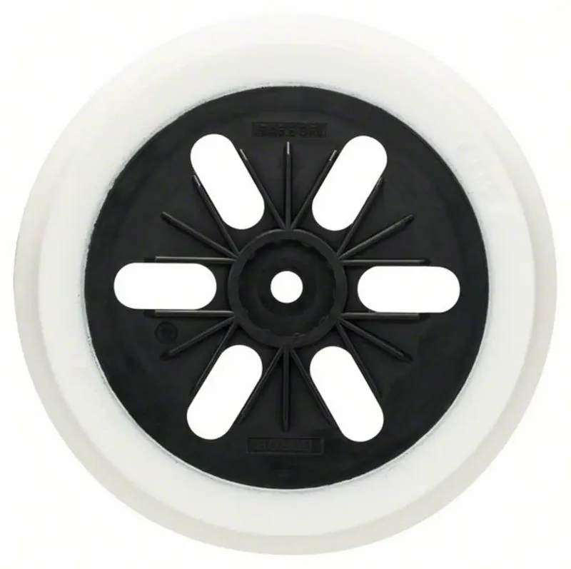Bosch Accessories 2608601115 Schleifteller weich, 150 mm, für GEX 125-150 AVE, GEX 150 AC, GEX 150 Durchmesser 150 mm Passend für (Details) Exzenterschleifer de Bosch Professional – image du produit 1 sur 2