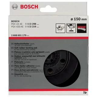 Bosch Accessories 2608601179 Schleifteller weich, 150 mm, für PEX 15 und PEX 420 AE Durchmesser 150 mm Passend für (Details) Exzenterschleifer PEX 15, PEX 420 by Bosch Home & Garden – product image 2 of 2