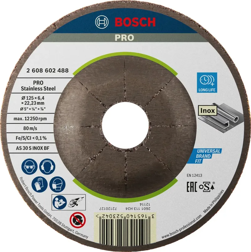 Bosch Accesorios Disque à ébarber Expert Inox Pour Métal 125x6 Mm de Bosch Professional – image du produit