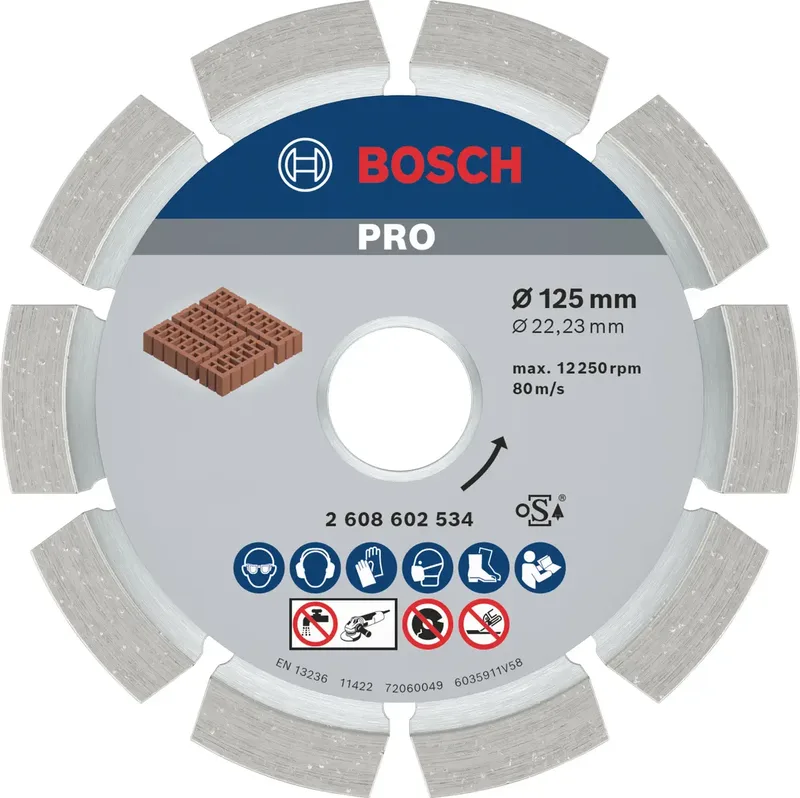 Bosch Accessories 2608602534 2608602534 Diamanttrennscheibe Durchmesser 125 mm 1 St. by Bosch Professional – product image