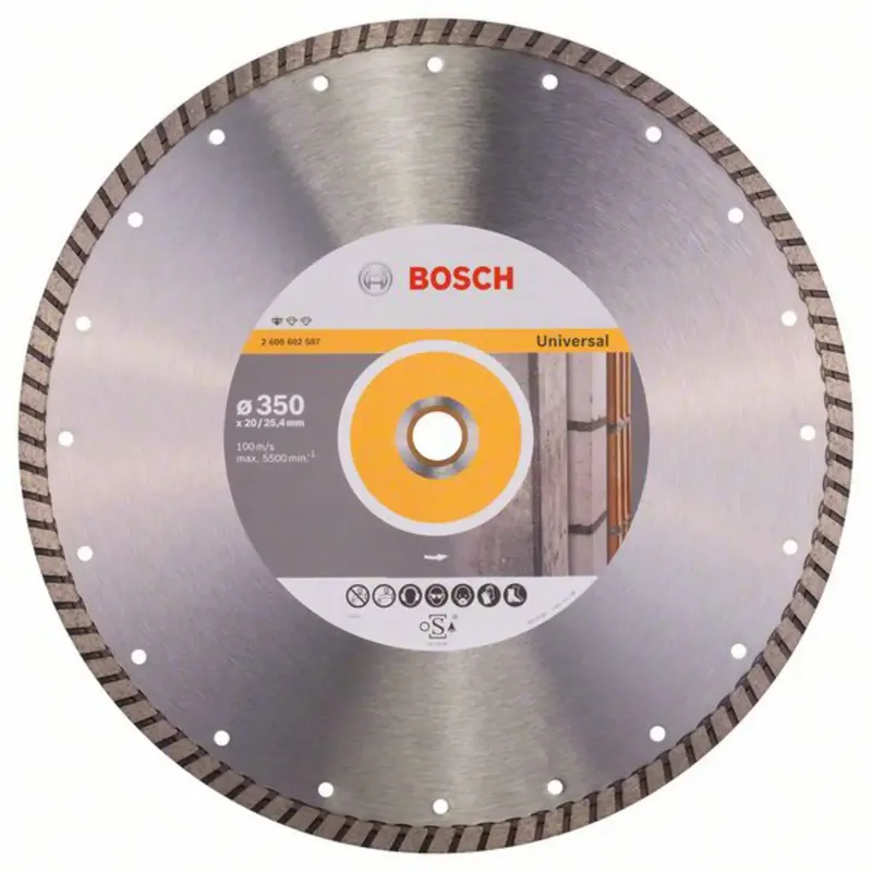 Bosch Accessories 2608602587 2608602587 Diamanttrennscheibe Durchmesser 350 mm Bohrungs-Ø 20.00 mm Beton 1 St. de Bosch Professional – image du produit