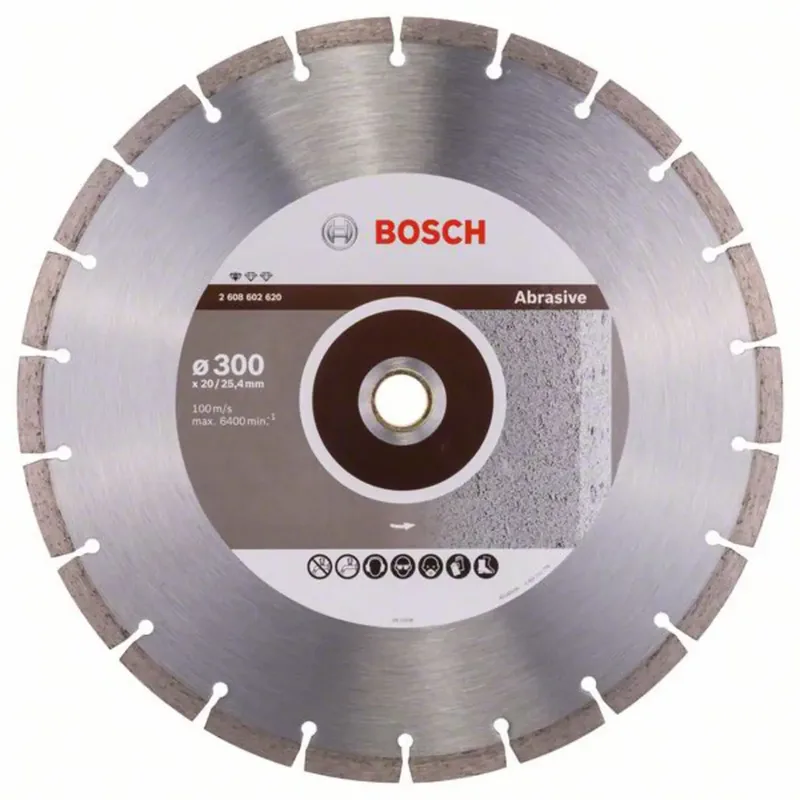 Bosch Accessories 2608602620 Bosch Power Tools Diamanttrennscheibe Durchmesser 300 mm Bohrungs-Ø 20.00 mm Abrasive Materialien 1 St. by Bosch Professional – product image