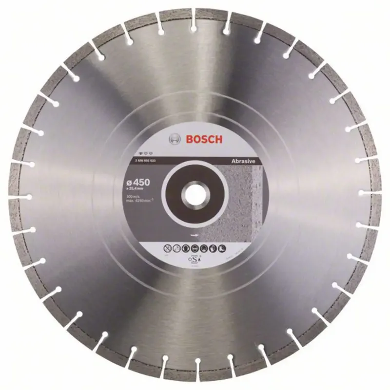 Bosch Accessories 2608602623 Bosch Power Tools Diamanttrennscheibe Durchmesser 450 mm Bohrungs-Ø 25.40 mm Abrasive Materialien 1 St. by Bosch Professional – product image
