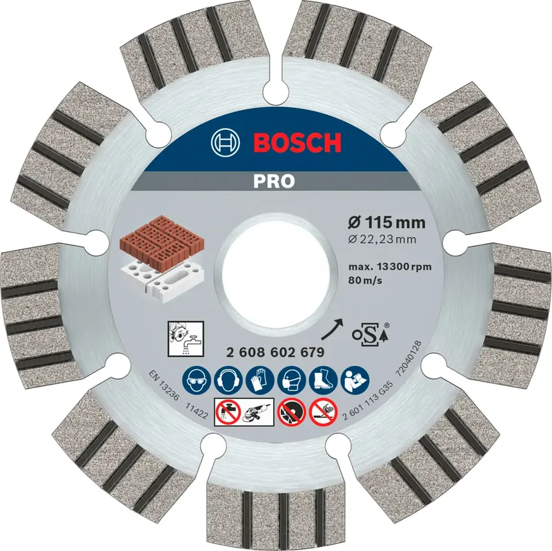 Bosch Accessories 2608602679 Bosch Power Tools Diamanttrennscheibe Durchmesser 115 mm Bohrungs-Ø 22.23 mm Beton 1 St. von Bosch Professional – Produktbild