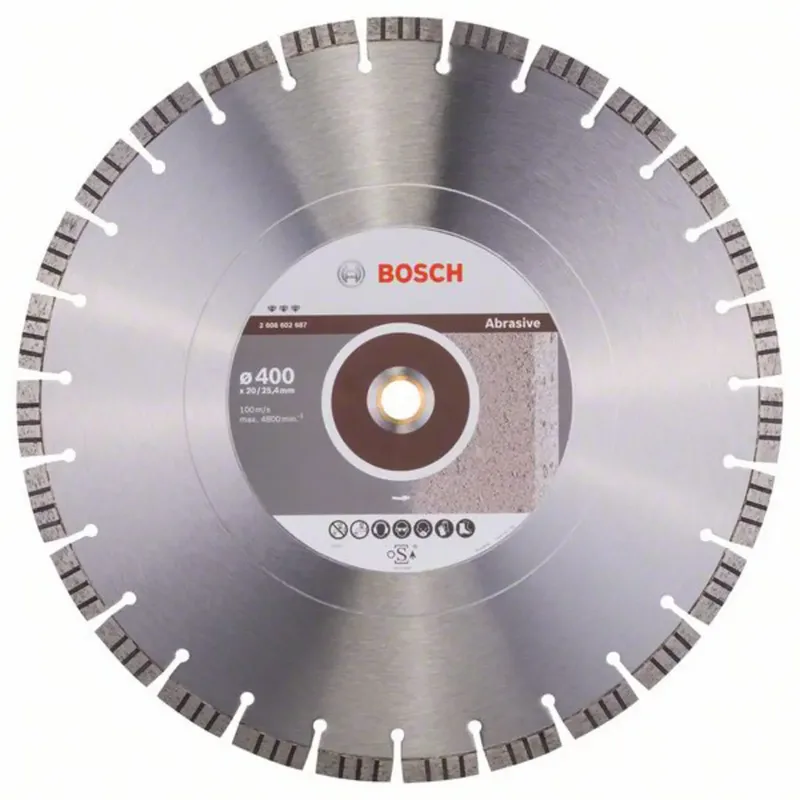 Bosch Accessories 2608602687 Bosch Power Tools Diamanttrennscheibe Durchmesser 400 mm Beton, Sandstein, Kalkstein 1 St. by Bosch Professional – product image