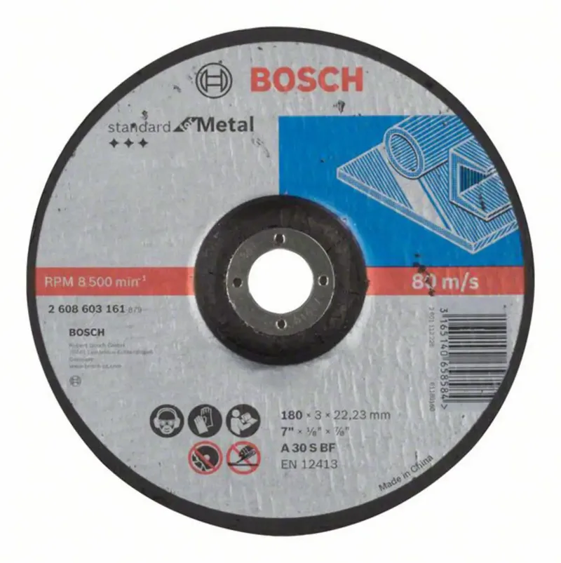 Bosch Accessories 2608603161 2608603161 Trennscheibe gekröpft 180 mm 1 St. Stahl von Bosch Professional – Produktbild