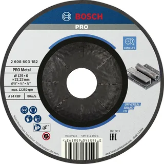Bosch Accessories 2608603182 2608603182 Schruppscheibe gekröpft 125 mm 1 St. Stahl by Bosch Professional – product image 1 of 4