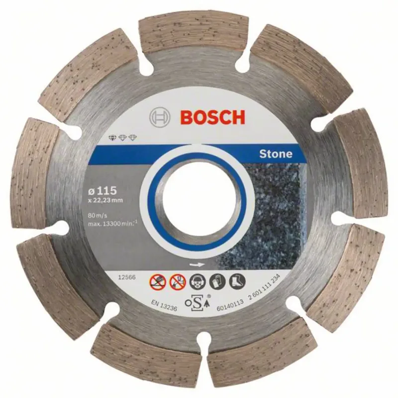 Bosch Accessories 2608603235 2608603235 Diamanttrennscheibe Durchmesser 115 mm Bohrungs-Ø 22.23 mm Stein 10 St. by Bosch Professional – product image