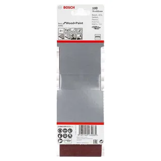 Bosch Accesorios Bande De Papier De Verre Pour Bois 75x533 Mm G100 3 Unités de Bosch Professional – image du produit 2 sur 2