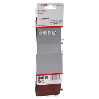 Bosch Accesorios Bande De Papier De Verre Pour Bois 75x533 Mm G180 3 Unités de Bosch Professional – image du produit 2 sur 2