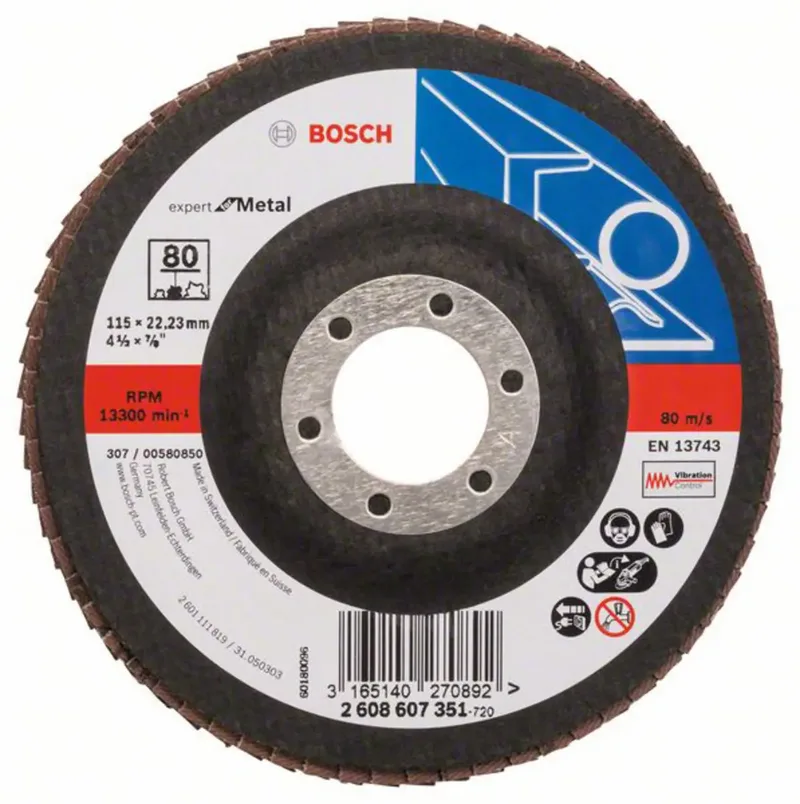 Bosch Accessories 2608607351 2608607351 Fächerschleifscheibe Durchmesser 115 mm 1 St. by Bosch Professional – product image
