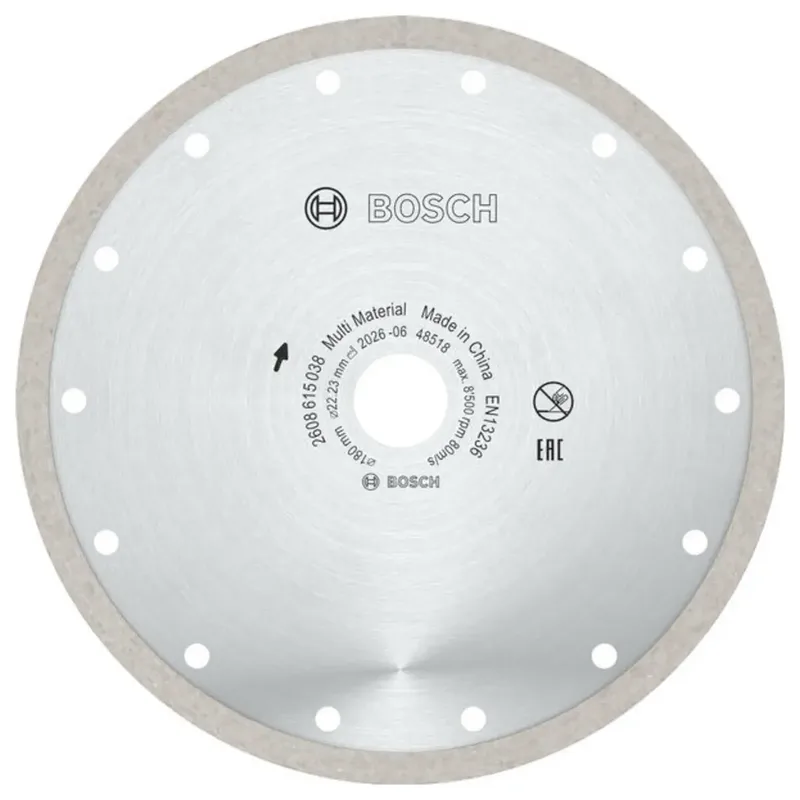 Bosch Accessories 2608615038 2608615038 Diamanttrennscheibe Durchmesser 180 mm Bohrungs-Ø 22.23 mm Beton, Ziegel, Dachziegel 1 St. de Bosch Professional – image du produit 2 sur 2