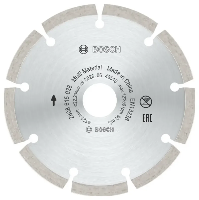 Bosch Accessories 2608615041 2608615041 Diamanttrennscheibe Durchmesser 125 mm Bohrungs-Ø 22.23 mm Beton, Ziegel, Weichgestein 10 St. von Bosch Professional – Produktbild 2 von 2