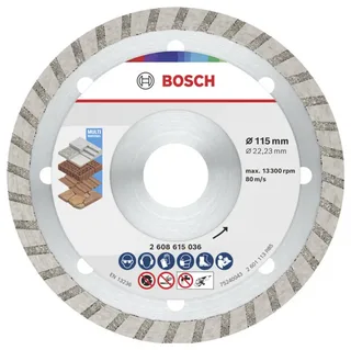 Bosch Accessories 2608615045 2608615045 Diamanttrennscheibe Durchmesser 115 mm Bohrungs-Ø 22.23 mm Beton, Ziegel, Dachziegel 10 St. de Bosch Professional – image du produit 1 sur 2