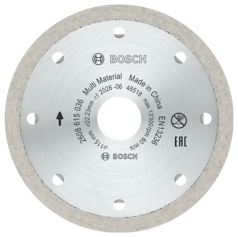 Bosch Accessories 2608615045 2608615045 Diamanttrennscheibe Durchmesser 115 mm Bohrungs-Ø 22.23 mm Beton, Ziegel, Dachziegel 10 St. de Bosch Professional – image du produit 2 sur 2