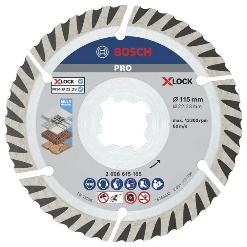 Bosch Accessories 2608615285 2608615285 Diamanttrennscheibe Durchmesser 115 mm 2 St. von Bosch Professional – Produktbild