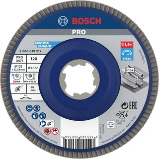 Bosch Accessories 2608619212 Fächerschleifscheibe Durchmesser 125 mm Körnung (num)=120 1 St. by Bosch Professional – product image 1 of 2