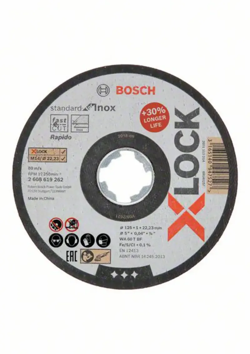 Bosch Accessories 2608619262 2608619262 Trennscheibe gerade 125 mm 1 St. INOX by Bosch Professional – product image