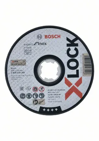 Bosch Accessories 2608619265 2608619265 Trennscheibe gerade 125 mm 1 St. INOX de Bosch Professional – image du produit 1 sur 4