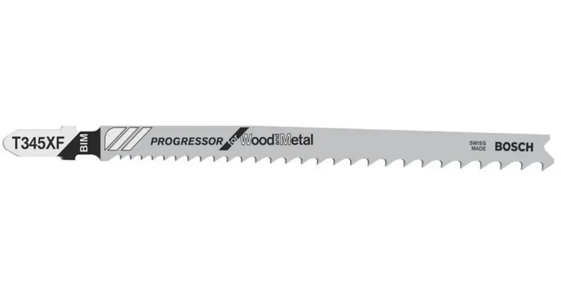 Bosch Accessories 2608634486 Stichsägeblatt T 345 XF Progressor for Wood and Metal, 100er-Pack 100 St. by Bosch Professional – product image