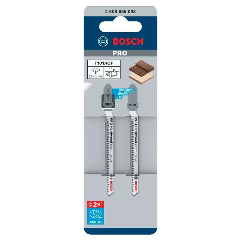 Bosch Accesorios Jeu De Lames De Scie Sauteuse Pro T101aof 83 Mm 2 Unités de Bosch Professional – image du produit 2 sur 6
