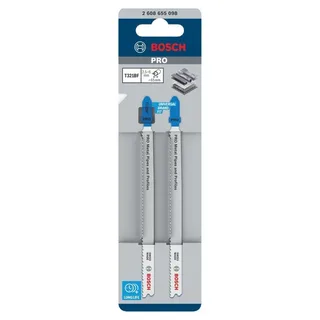 Bosch Accessories 2608655098 PRO Metal Pipes and Profiles T321BF Stichsägeblatt, 132 mm, 2-tlg. 2 St. von Bosch Professional – Produktbild 1 von 5