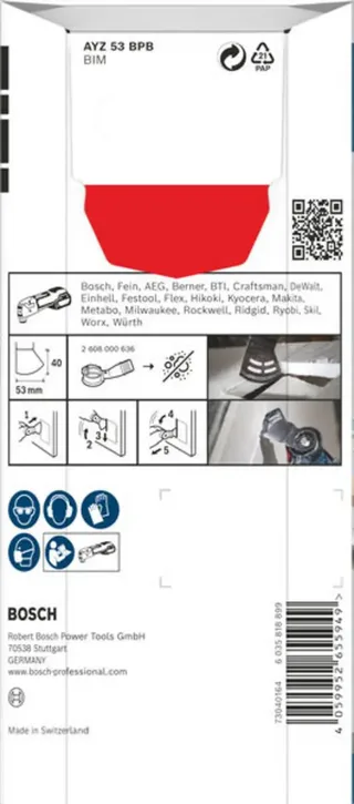 Bosch Accessories 2608669115 2608669115 Multitool 5 stuk(s) de Bosch Professional – image du produit 3 sur 3