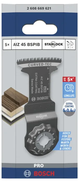 Bosch Accessories 2608669621 2608669621 Tauchsägeblatt 5teilig 5 St. van Bosch Professional – productafbeelding 2 van 2