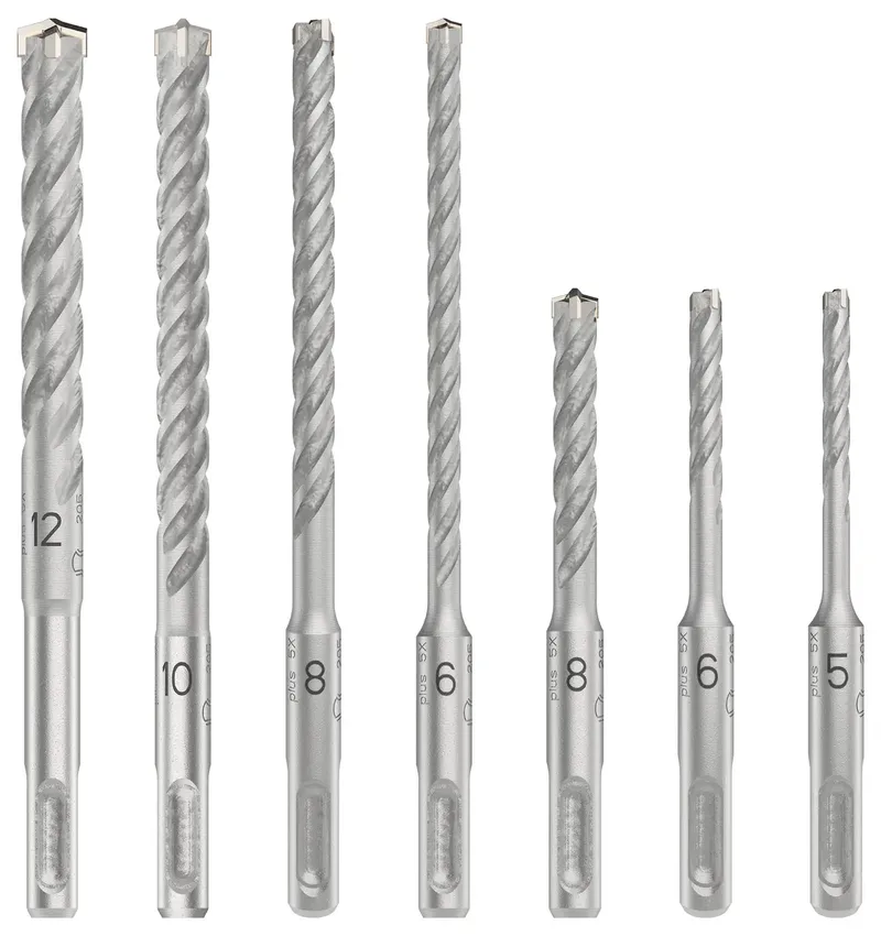 Bosch Jeu De Forets Pro Sds Plus-5x 5/6/8/6/8/10/12 Mm 7 Unités de Bosch Professional – image du produit 1 sur 2
